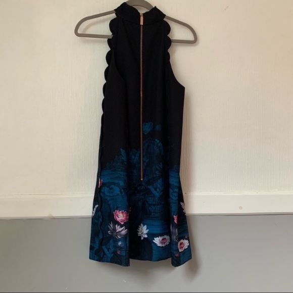 Ted Baker Dress Eurela Scalloped Floral - Picture 12 of 12
